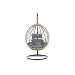 Beliani Hangstoel TOLLO - Grijs Pe Rotan -Zon Bloei Verkoopwinkel 0004cbd7c0394f9ba61414f2b8303722