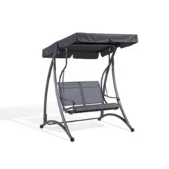 Beliani Schommelbank TESERO - Grijs Staal -Zon Bloei Verkoopwinkel 008a280c4e654681b044ee70386baac6