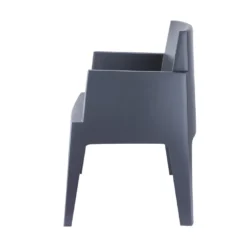 Garden Impressions Box Tuinstoel Antraciet The Original - 4 Stuks -Zon Bloei Verkoopwinkel 1000003862 0102