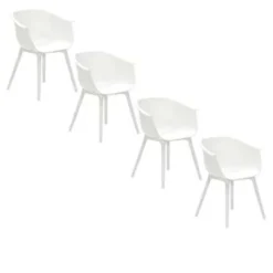Garden Impressions Lexy Tuinstoel Wit - 4 Stuks