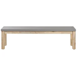 Beliani Tuinbank OSTUNI - Grijs Vezelcement