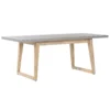 Beliani Eettafel ORIA - Grijs Vezelcement