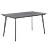 Beliani Eettafel MILETO - Grijs Aluminium