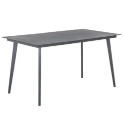 Beliani Eettafel MILETO - Grijs Aluminium