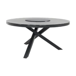 VDG Perth Ronde Tuintafel - Antraciet - Ceramic - 150 Cm