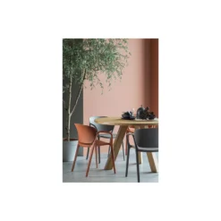 WOOOD Tuinstoel Bent - Kunststof - Terra - Set Van 4 -Zon Bloei Verkoopwinkel 1000033690 0103