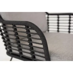 4 Seasons Outdoor Fabrice Lounge Dining Stoel - Donker Grijs -Zon Bloei Verkoopwinkel 1000035577 0104