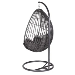 Garden Impressions Panama Hangstoel Ei - Donker Grijs -Zon Bloei Verkoopwinkel 1000035642 0103