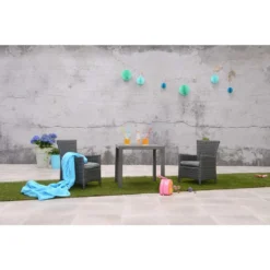 Garden Impressions Nikki Kinder Tuintafel 50x50 Cm Donker Grijs -Zon Bloei Verkoopwinkel 1000035685 0101