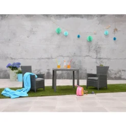 Garden Impressions Nikki Kinder Tuintafel 50x50 Cm Donker Grijs -Zon Bloei Verkoopwinkel 1000035685 0102