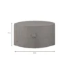 Madison - Hoes Voor Tuinset - Rond - Grijs - 200 X 85