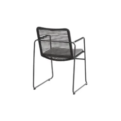4 Seasons Outdoor Elba Stapelbare Tuinstoel - Donker Grijs -Zon Bloei Verkoopwinkel 1000040793 0103
