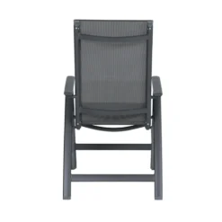 Garden Impressions Santana Tuinstoel Verstelbaar - Donker Grijs -Zon Bloei Verkoopwinkel 1000040800 0102