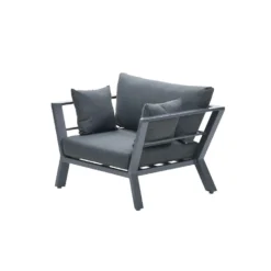 Garden Impressions Hiko Lounge Tuinstoel - Donker Grijs -Zon Bloei Verkoopwinkel 1000040934 0103