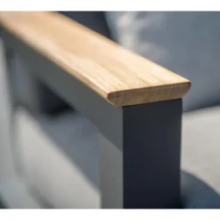 4 Seasons Outdoor Capitol Lounge Tuinstoel - Donker Grijs -Zon Bloei Verkoopwinkel 1000042157 0103