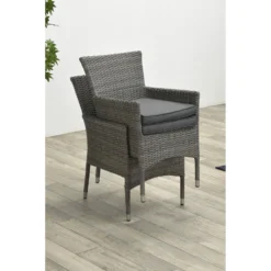 Garden Impressions Jerba Tuinstoel Grijs - 2 Stuks -Zon Bloei Verkoopwinkel 1000042194 0102