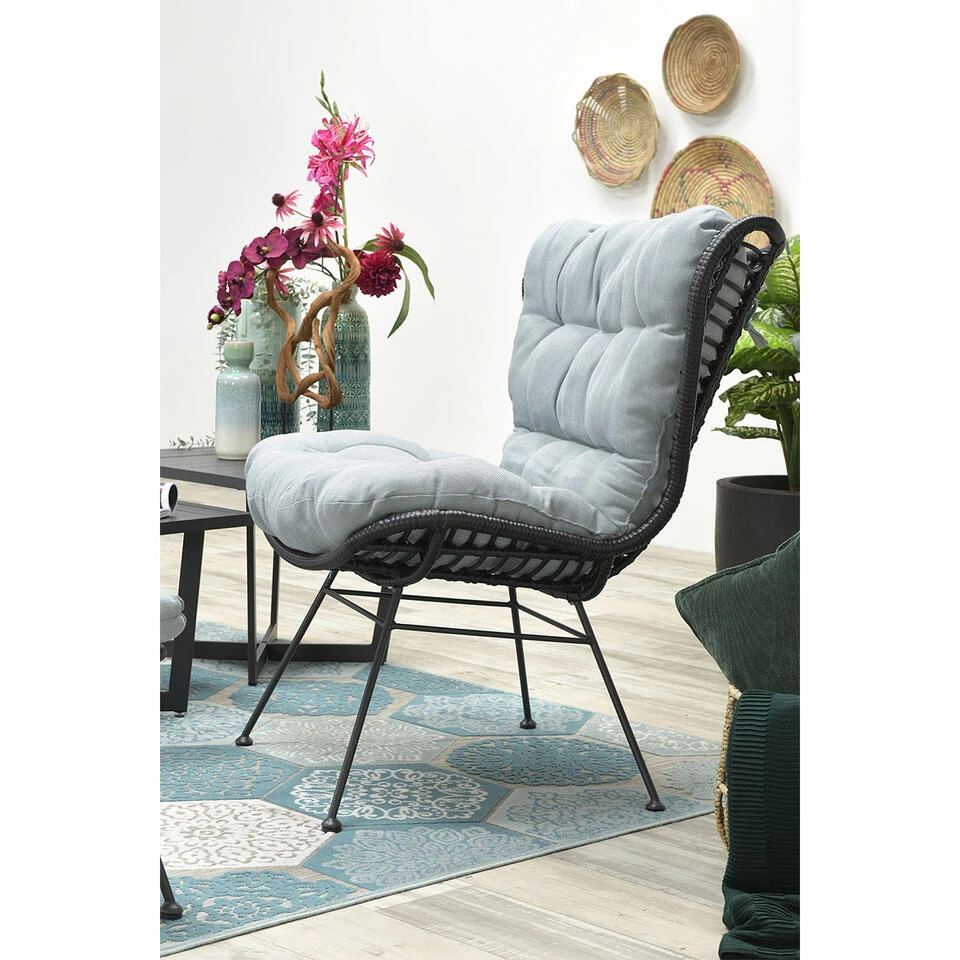 Garden Impressions Melfort Relax Loungestoel - Zwart 3 Garden Impressions Melfort Relax Loungestoel - Zwart - Afbeelding 3