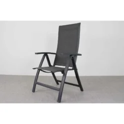 VDG Corsica Verstelbare Tuinstoel - Antraciet -Zon Bloei Verkoopwinkel 1000048048 0102