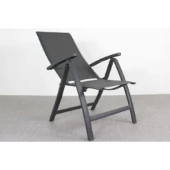 VDG Corsica Verstelbare Tuinstoel - Antraciet -Zon Bloei Verkoopwinkel 1000048048 0103