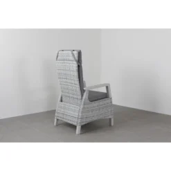 VDG Darwin Wicker Verstelbare Tuinstoel - Licht Grijs -Zon Bloei Verkoopwinkel 1000048056 0103