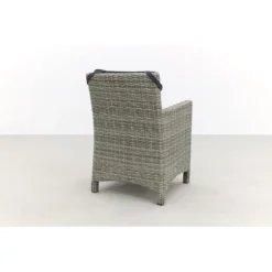 VDG Olivia Wicker Tuinstoel - Paloma Grijs -Zon Bloei Verkoopwinkel 1000048066 0103