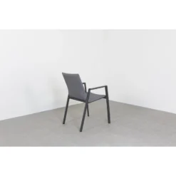 VDG Lima Stapelbare Tuinstoel - Antraciet -Zon Bloei Verkoopwinkel 1000048068 0103
