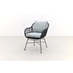 Garden Impressions Margriet Tuinstoel - Zwart Mint Grey -Zon Bloei Verkoopwinkel 1000048776 0102