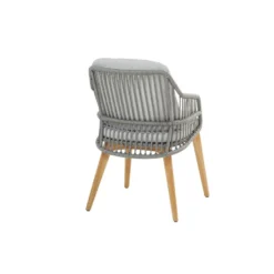 4-Seasons Sempre Tuinstoel - Teak/Silver Grey (1 St.) -Zon Bloei Verkoopwinkel 1000048797 0103