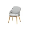 4-Seasons Sempre Tuinstoel - Teak/Silver Grey (1 St.)