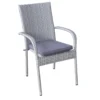 SenS-Line - Rhodos Stapelstoel Grey + Cushion - Grijs