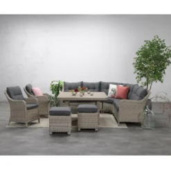 Garden Impressions Nova Lounge Dining Tuinstoel - Vintage Willow -Zon Bloei Verkoopwinkel 1000052943 0102