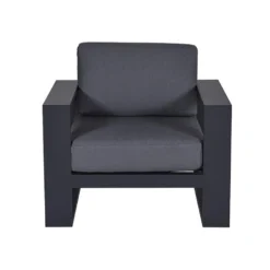 Garden Impressions Plaza Lounge Tuinstoel - Donker Grijs -Zon Bloei Verkoopwinkel 1000052950 0104