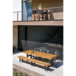 Hartman Sophie Studio Dining Armstoel - Carbon Black - Teak Poot -Zon Bloei Verkoopwinkel 1000053222 0103