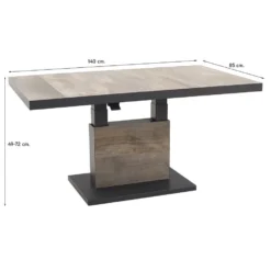 VDG Jersey Verstelbare Tuintafel Deluxe - 140 X 85 Cm -Zon Bloei Verkoopwinkel 1000053257 0101