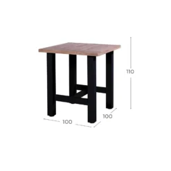 Hartman Sophie Yasmani BAR Table Black Teak Top -Zon Bloei Verkoopwinkel 1000053269 0101