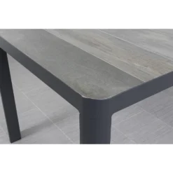 VDG Queens Tuintafel Antraciet - 160 X 90 Cm -Zon Bloei Verkoopwinkel 1000053281 0102