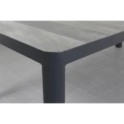 VDG Queens Tuintafel Antraciet - 220 X 100 Cm -Zon Bloei Verkoopwinkel 1000053286 0102