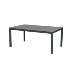 Garden Impressions Palmas Tuintafel Antraciet - Grijs 180x107 Cm