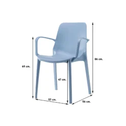 Scab Ginevra Armchair - Blauw -Zon Bloei Verkoopwinkel 1000054208 0101