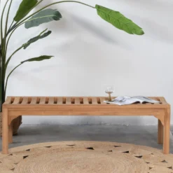 Giga Meubel Tuinbank Teakhout - Naturel - 150cm - Bank Madison -Zon Bloei Verkoopwinkel 1000054251 0101