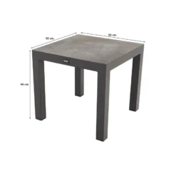 VDG Cairns Ligbedden + Bijzettafel Atlanta - Antraciet -Zon Bloei Verkoopwinkel 1000058030 0103