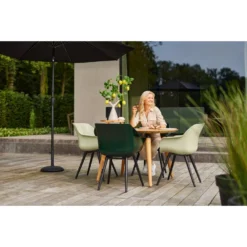 Hartman Sophie Studio Dining Armstoel - Night Green - Set Van 2 -Zon Bloei Verkoopwinkel 1000072087 0102