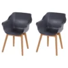 Set Van 2- Hartman Sophie Studio Diningstoel - Xerix - Teak Poot