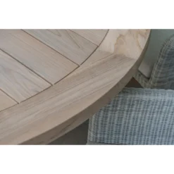 Taste Louvre Tuintafel Rond 160 Cm. + Draaiplateau -Zon Bloei Verkoopwinkel 1000073190 0103