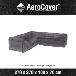 Aerocover Loungesethoes L-vorm 270x270 Cm -Zon Bloei Verkoopwinkel 1000073227 0102