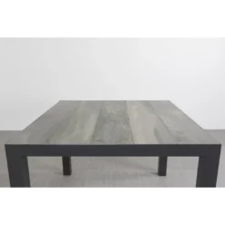 VDG Kings Tuintafel 100x100 Cm. - Antraciet - Houtlook -Zon Bloei Verkoopwinkel 1000074469 0103