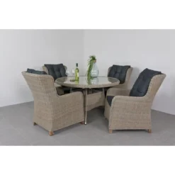 VDG Felina Dining Tuintafel 130 Cm. - Dessert -Zon Bloei Verkoopwinkel 1000074472 0103