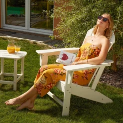 Tectake - Tuinstoel Janis Met Tafel - Houtlook - Bruin -Zon Bloei Verkoopwinkel 1000078035 0101