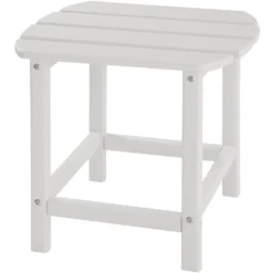 Tectake - 2 Tuinstoelen Janis Met Tafel - Houtlook - Wit -Zon Bloei Verkoopwinkel 1000078042 0103