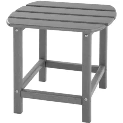 Tectake - 2 Tuinstoelen Janis Met Tafel - Houtlook - Grijs -Zon Bloei Verkoopwinkel 1000078050 0103